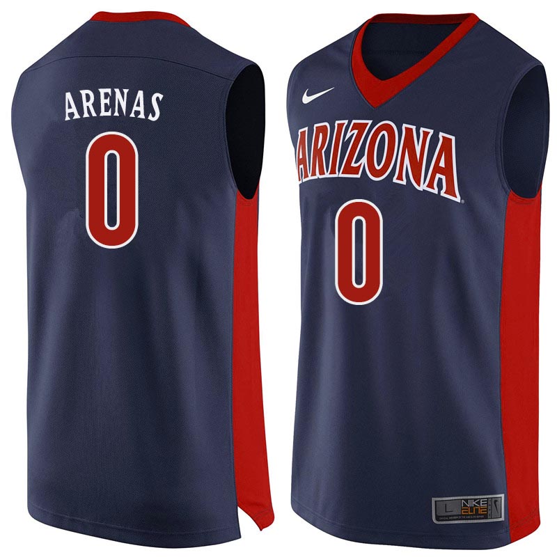 Men Arizona Wildcats #0 Gilbert Arenas College Basketball Jerseys Sale-Navy